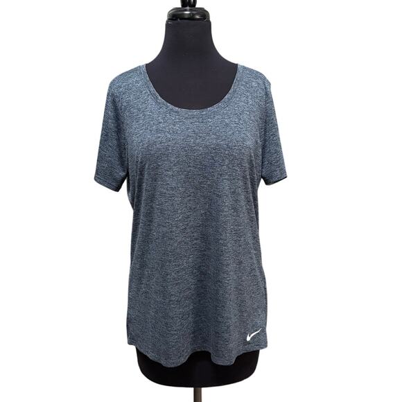Nike Legend Dri-FIT Heather Black Tee L - Picture 1 of 6